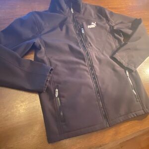 Puma Dark Gray Full-Zip Jacket Boys size Large